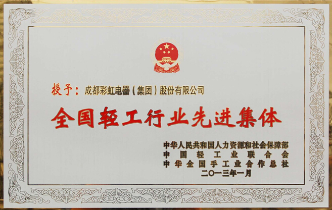 米兰网页版·官方端在线-米兰（中国）集团被评为轻工行业先进集体