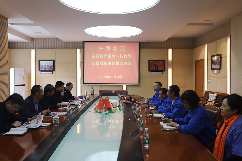 省经信厅袁冰总经济师一行莅临成都米兰网页版·官方端在线-米兰（中国）集团调研