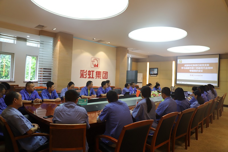 成都米兰网页版·官方端在线-米兰（中国）集团行政党支部开展学习成都市第十四届党代会精神专题组织会议